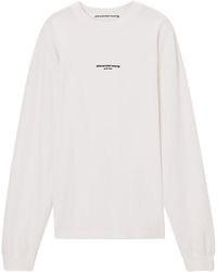 Alexander Wang - Logo Long Sleeve T-Shirt - Lyst