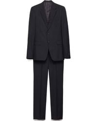 Prada - Single Breasted Wool And Mohair Suit - Lyst