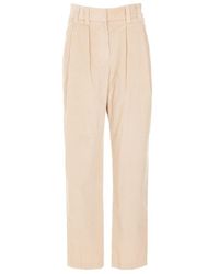Brunello Cucinelli - Straight-Leg Corduroy Trousers - Lyst