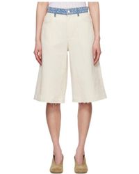 Moschino - Belt Loop Denim Shorts - Lyst