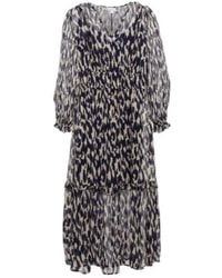 Velvet By Graham & Spencer - Kendra Printed Georgette Midi Dress - Lyst