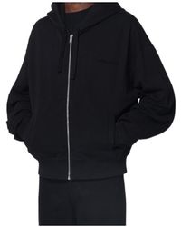 McQueen - Logo Embroidered Zip-Up Hoodie - Lyst
