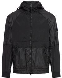 Stone Island - Zip Up Hooded Jacket - Lyst
