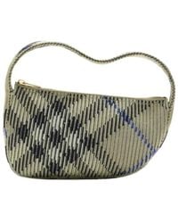 Burberry - Checked Zipped Mini Knitted Shoulder Bag - Lyst