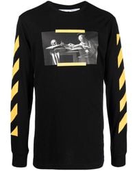 Off-White c/o Virgil Abloh - Crewneck Long-Sleeved T-Shirt - Lyst