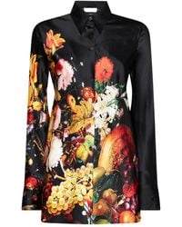 Dries Van Noten - Floral Printed Button-Up Shirt - Lyst