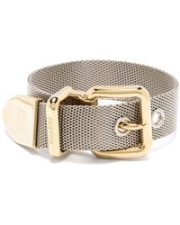 Miu Miu - Two-Tone Buckle Bracelet - Lyst