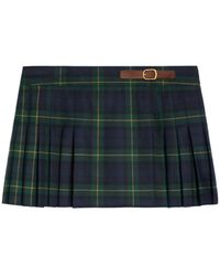 Celine - Kilt Mini Skirt - Lyst