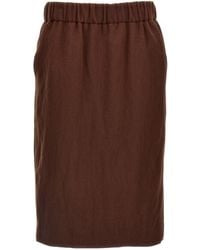 Dries Van Noten - Safya Elasticated Waist Skirt - Lyst