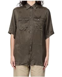 Aspesi - Button-Down Short-Sleeved Shirt - Lyst