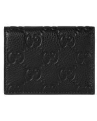 Gucci - Gg Emblem Mini Wallet - Lyst