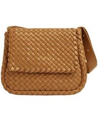 Bottega Veneta - Cobble Intrecciato Foldover Top Shoulder Bag - Lyst