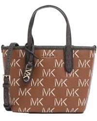 Michael Kors - Michael Eliza Extra-Small Logo Embossed Tote Bag - Lyst