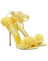 Aquazzura - Cherry Kiss Appliqué Sandals - Lyst