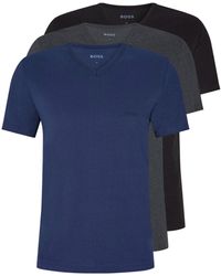 BOSS - Simple V-Neck T-Shirt - Lyst
