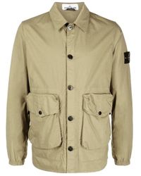 Stone Island - Logo Casual Jacket - Lyst