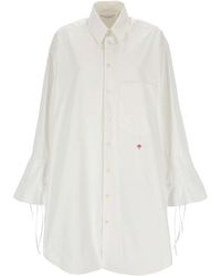 Palm Angels - Flared-Sleeve Buttoned Shirt Dress - Lyst