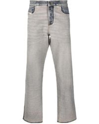 DIESEL - D-Viker Logo Patch Straight-Leg Jeans - Lyst