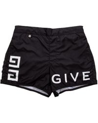 Givenchy - Logo Printed Swim Trunks - Lyst