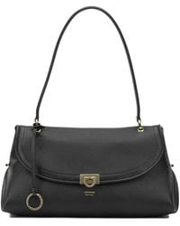 Ferragamo - Gancini Pebbled Leather Tote Bag - Lyst