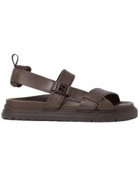 Fendi - Macro Selleria Ankle-Strap Sandals - Lyst