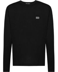 Dolce & Gabbana - Logo Tag Long-Sleeved T-Shirt - Lyst