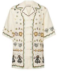 ALÉMAIS - Antoinette Printed Linen Shirt - Lyst