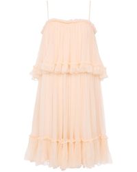Chloé - Chloé Ruffled Mini Dress - Lyst