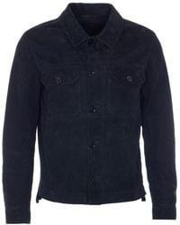 Tom Ford - Suede Button-Front Jacket - Lyst