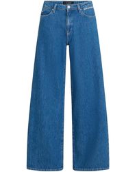 KARL LAGERFELD - Ikon Wide-Leg Jeans - Lyst