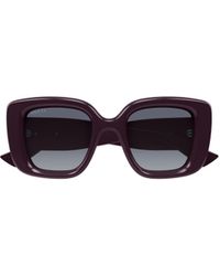 Gucci - Eyewear Butterfly Frame Sunglasses - Lyst