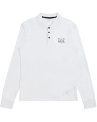 EA7 - Polo Shirt With Logo Pattern - Lyst