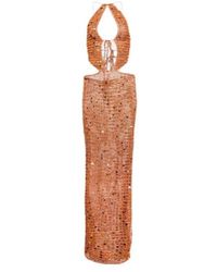 AYA MUSE - Morel Cutout Sequined Maxi Dress - Lyst