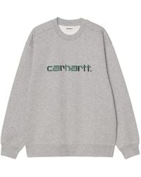 Carhartt - Logo Printed Crewneck Sweatshirt - Lyst