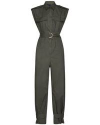 Kaos - Sleeveless Belted Jumpsuit - Lyst