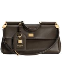 Dolce & Gabbana - Logo Plaque Medium Sicily Handbag - Lyst
