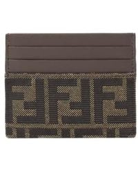 Fendi - Ff Jacquard Card Holder - Lyst