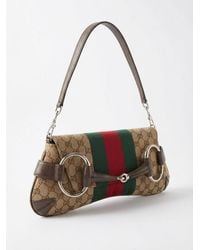 Gucci - Horsebit Chain Medium Shoulder Bag - Lyst