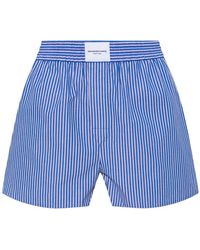 T By Alexander Wang - Alexander Wang Striped Bermuda Shorts - Lyst