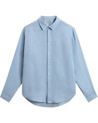 Woolrich - Garment-Dyed Linen Shirt - Lyst