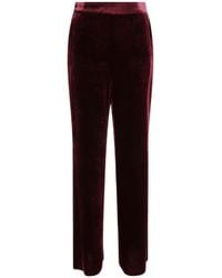 Etro - Wide-Leg Velvet Palazzo Trousers - Lyst