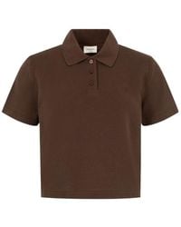 Saint Laurent - Collared Short-Sleeved Polo Shirt - Lyst