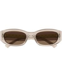 Gucci - Eyewear	Rectangular Frame Sunglasses - Lyst