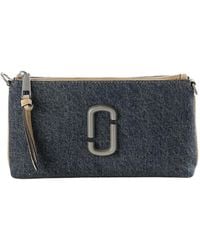 Marc Jacobs - Logo Plaque Denim Shoulder Bag - Lyst