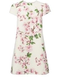 Oscar de la Renta - Floral Cotton-Blend Tweed Minidress - Lyst