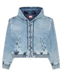 DIESEL - De-Giri-Crop Jogg Zipped Hoodie - Lyst