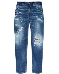 DSquared² - Bro Vintage Distressed Wash Jeans - Lyst