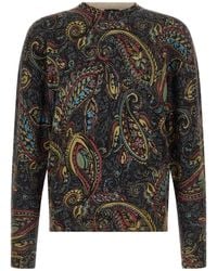 Etro - Paisley Crew Neck Knitted Jumper - Lyst