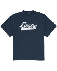 Balenciaga - Luxury Script Oversized T-Shirt - Lyst