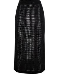 MC2 Saint Barth - Darline Crochet Midi Skirt - Lyst